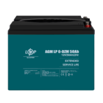 Тяговий свинцево-кислотний AGM акумулятор LP 6-DZM-50 Ah - Зображення 2