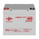 Аккумулятор гелевий LPM-GL 12V - 55 Ah - Зображення 2