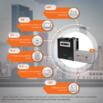 Комплект резервного живлення LP (LogicPower) ДБЖ + гелева батарея (UPS W1500 + АКБ GL 3300W) - Зображення 2
