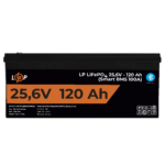 Акумулятор LP LiFePO4 25,6V - 120 Ah (3072Wh) (Smart BMS 100А) з BT пластик для ДБЖ - Зображення 2