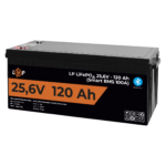 Акумулятор LP LiFePO4 25,6V - 120 Ah (3072Wh) (Smart BMS 100А) з BT пластик для ДБЖ - Зображення 3