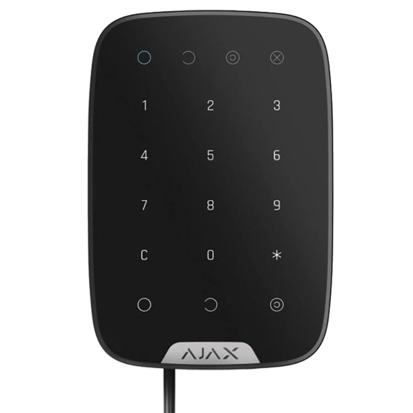 Дротова сенсорна клавіатура AJAX KeyPad Fibra (black)