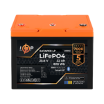 Акумулятор LP LiFePO4 25,6V - 32 Ah (820Wh) (BMS 40A/32А) пластик Smart BT - Зображення 3