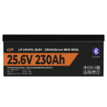Акумулятор LP LiFePO4 25,6V - 230 Ah (5888Wh) (Smart BMS 150А) з BT пластик - Зображення 2