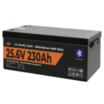 Акумулятор LP LiFePO4 25,6V - 230 Ah (5888Wh) (Smart BMS 150А) з BT пластик - Зображення 3