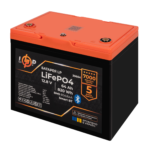 Акумулятор LP LiFePO4 12,8V - 64Ah (820Wh) (BMS 80A/64А) пластик Smart BT - Зображення 4