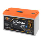 Акумулятор LP LiFePO4 25,6V - 50 Ah (1280Wh) (BMS 80A/50А) пластик LCD Smart BT - Зображення 4