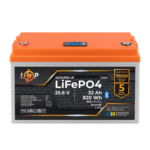 Акумулятор LP LiFePO4 25,6V - 32 Ah (820Wh) (BMS 40А/32A) пластик LCD Smart BT - Зображення 2