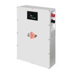 Акумулятор LP LiFePO4 51,2V - 100 Ah (5120Wh) (BMS 100A/50А) метал LCD Smart RS485/CAN JK настінний - Зображення 3