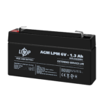 Акумулятор AGM LPM 6V - 1.3 Ah - Зображення 3
