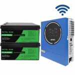 Комплект резервного живлення Anenji з WiFi модулем ДБЖ 5000W + 2 шт літієва (LiFePO4) батарея Datouboss 10240 Wh